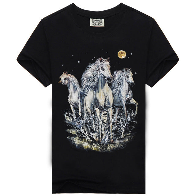 3d Print Nightmare Tiger Short-Sleeved T-Shirts