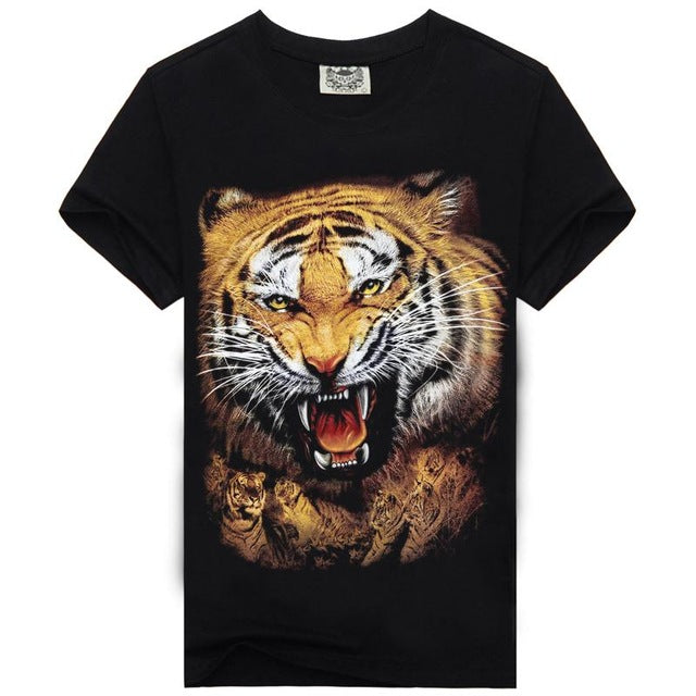 3d Print Nightmare Tiger Short-Sleeved T-Shirts